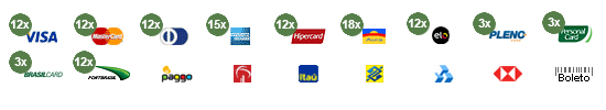 Logotipos de meios de pagamento do PagSeguro